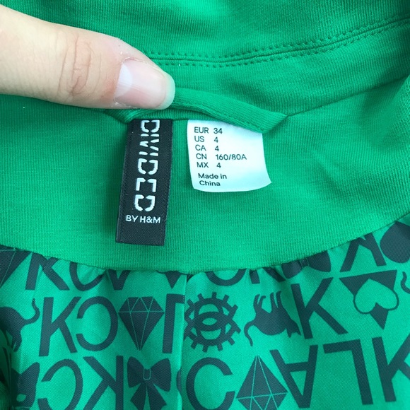 Green H&M fitted blazer - Picture 3 of 3